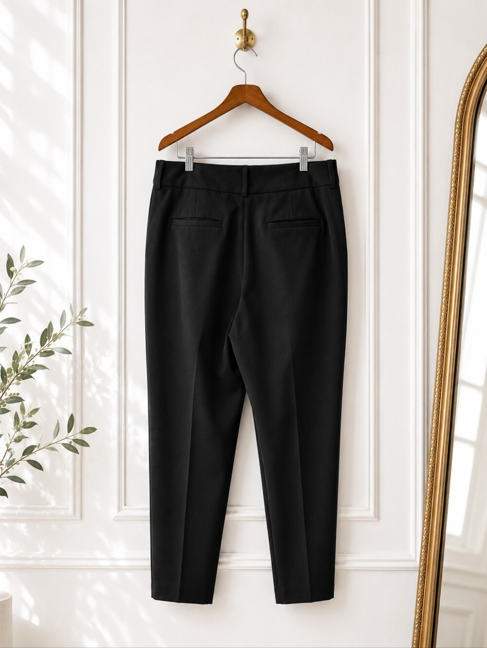 A New Day Black Ankle Trouser Pants Size 16 High Rise Career Workwear - Picture 6 of 8